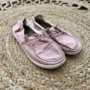 Hey Dude Girls Wendy Youth Linen Cotton Candy Slip-On Comfort Shoes Size Y1-L2